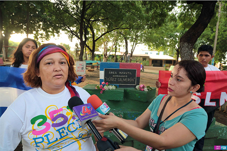 Rinden homenaje al héroe Néstor Núñez Salmerón en la Colonia Centroamérica