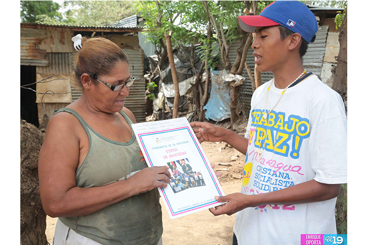 Familias de Ciudadela San Martin se sienten respaldados por Gobierno Sandinista