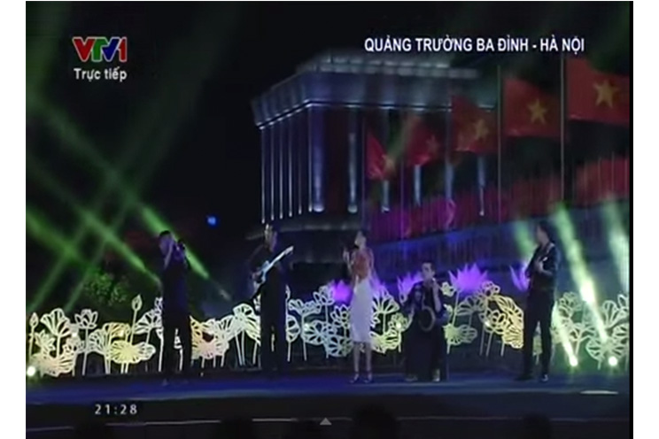 Joven nicaragüense participa en homenaje a Ho Chi Minh en Vietnam