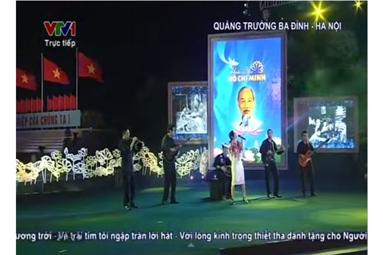 Joven nicaragüense participa en homenaje a Ho Chi Minh en Vietnam