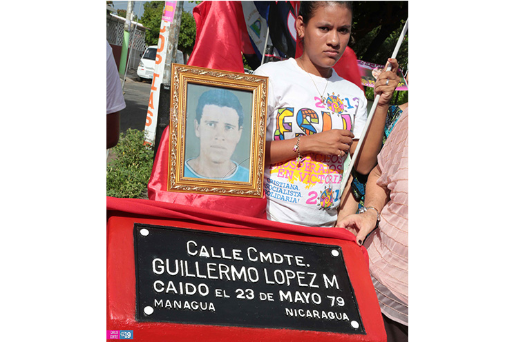 Militantes sandinistas continúan honrando la histórica lucha del pueblo