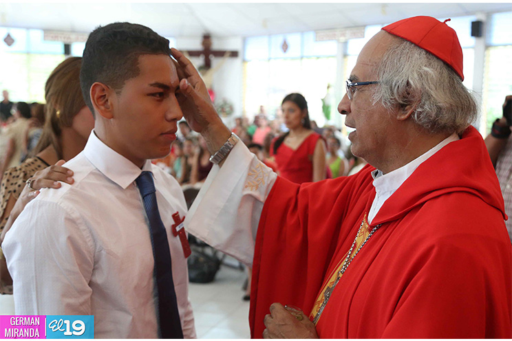 Cardenal Brenes envía mensaje de unidad y evangelización a las familias nicaragüenses