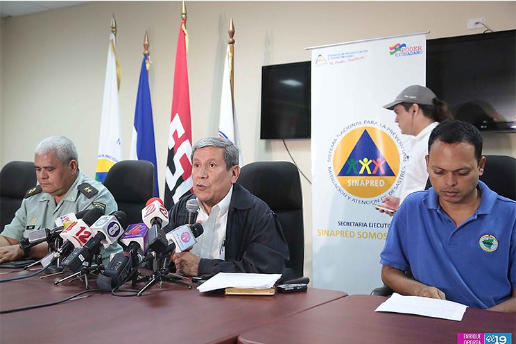 Sinapred presenta informe sobre actividad en el volcán Telica