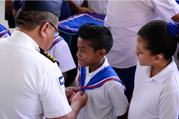 Fuerza Naval del Pacífico celebra el día del niño en Chinandega