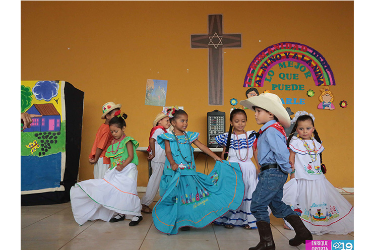Niñez nicaragüense celebra su semana con mucha alegría
