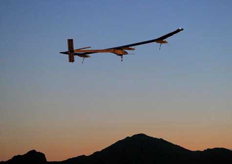 Avión solar cumple tercera etapa de travesía estadounidense