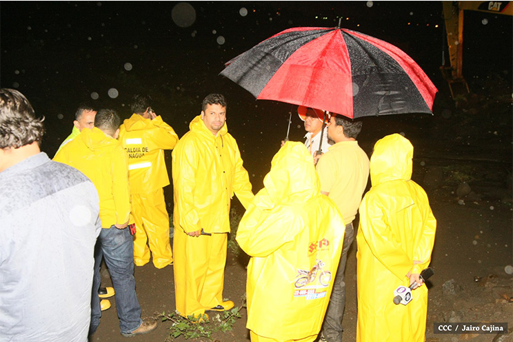 Alcaldía de Managua realiza recorrido por barrios afectados por las lluvias