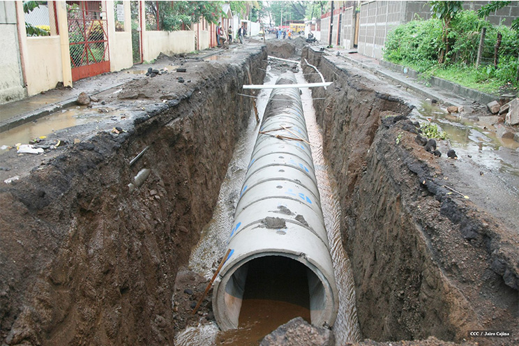 Alcaldía de Managua supervisa avance de obras de drenaje ante lluvia