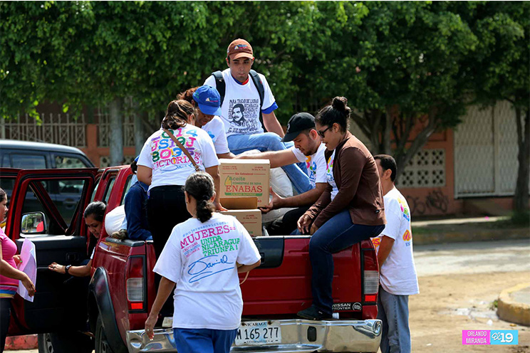 Gobierno continúa enviando paquetes alimentarios a familias vulnerables de Managua