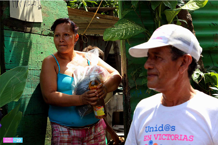 Gobierno continúa enviando paquetes alimentarios a familias vulnerables de Managua