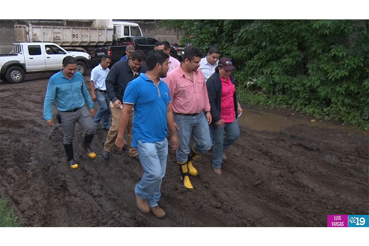 Lluvias ocasionan daños en el sector del barrio Memorial Sandino
