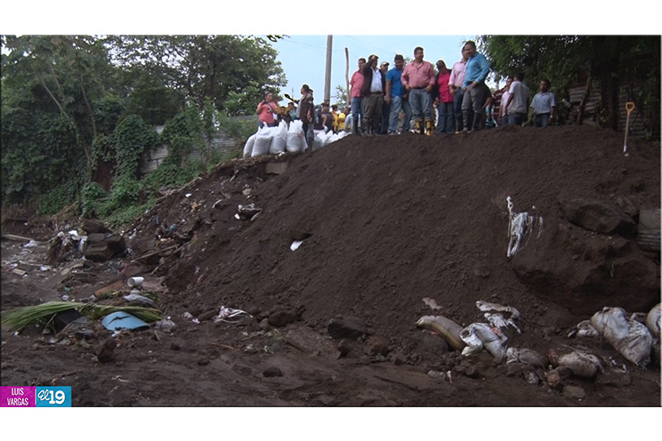Lluvias ocasionan daños en el sector del barrio Memorial Sandino