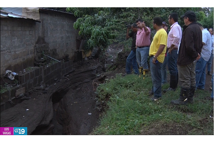 Lluvias ocasionan daños en el sector del barrio Memorial Sandino