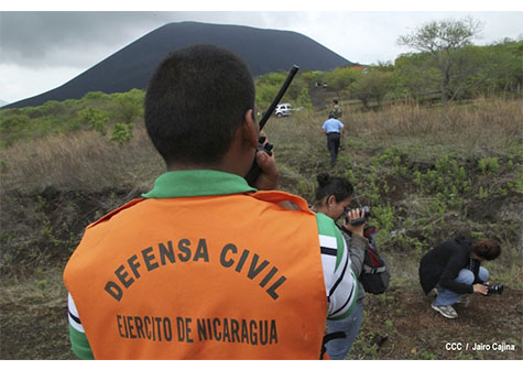 Defensa Civil y comunidad organizada preparados cualquier situación con Volcán Cerro Negro