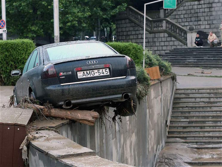 Tiflis, ocupada por las fieras tras inundaciones que dejan 12 muertos