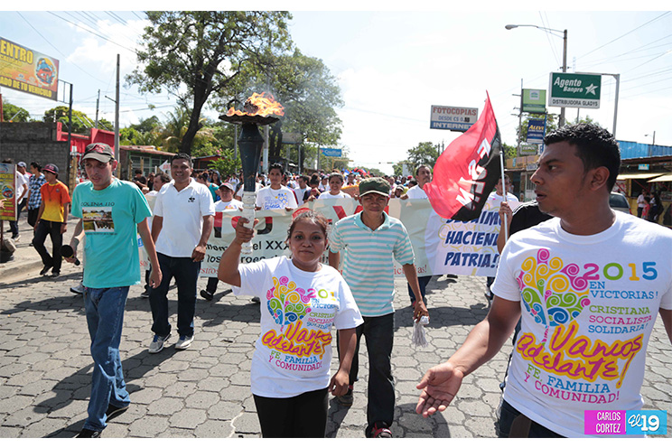 Militancia Sandinista del Distrito VII honra la memoria de los mártires de la colina 110