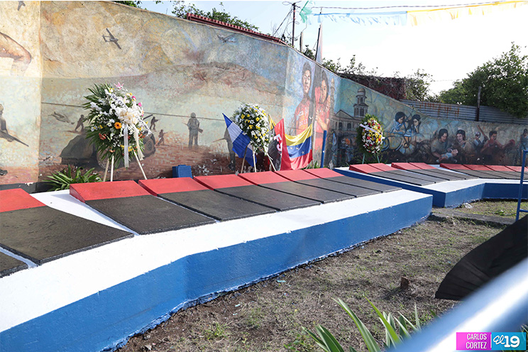 Militancia Sandinista del Distrito VII honra la memoria de los mártires de la colina 110