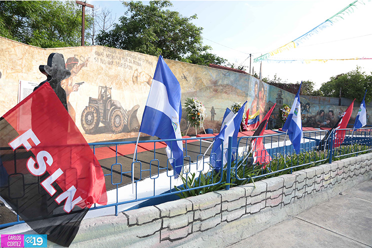 Militancia Sandinista del Distrito VII honra la memoria de los mártires de la colina 110