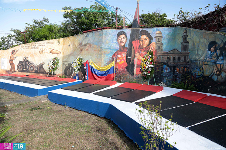 Militancia Sandinista del Distrito VII honra la memoria de los mártires de la colina 110