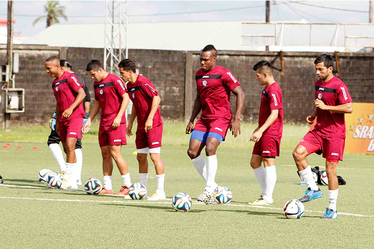 Selección de Nicaragua entusiasmada frente a encuentro con Surinam