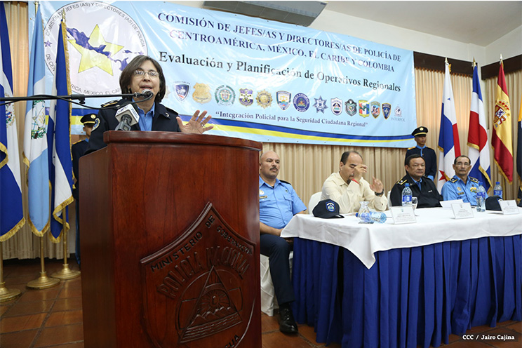 Policías de la región se reúnen en Nicaragua para crear modelo de inteligencia policial