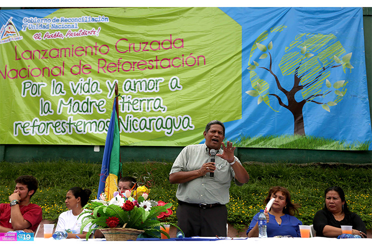 Lanzan Cruzada Nacional de Reforestación en circuito Masaya-Managua