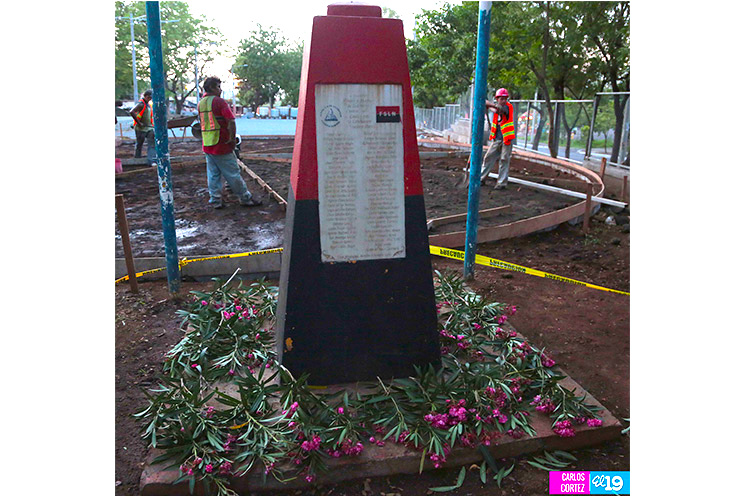 Pobladores de la Colonia Centroamérica rinden homenaje a sus héroes y mártires