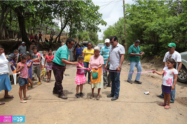 Inauguran camino en la comunidad rural San Cristobal en San Rafael del Sur