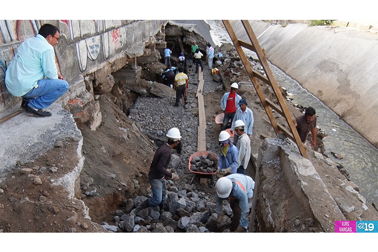 Recorren puntos en Managua donde se desarrollarán obras de mitigación ante lluvias
