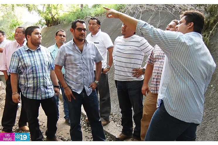Recorren puntos en Managua donde se desarrollarán obras de mitigación ante lluvias