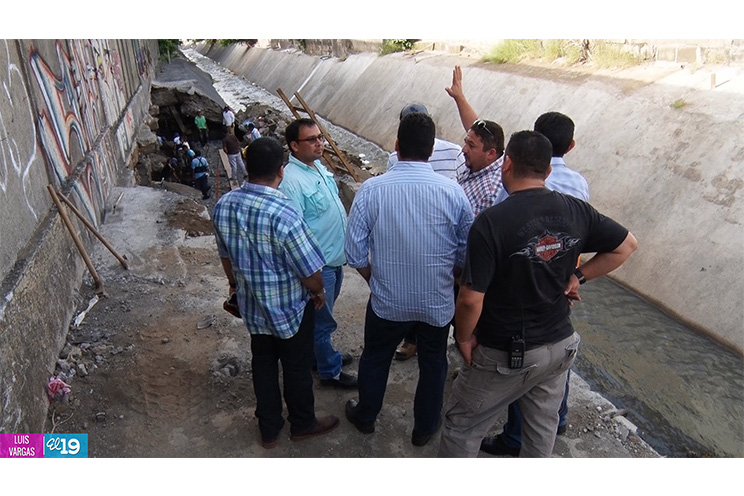 Recorren puntos en Managua donde se desarrollarán obras de mitigación ante lluvias
