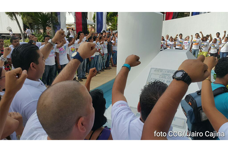 Rinden homenaje al Comandante Carlos Fonseca Amador