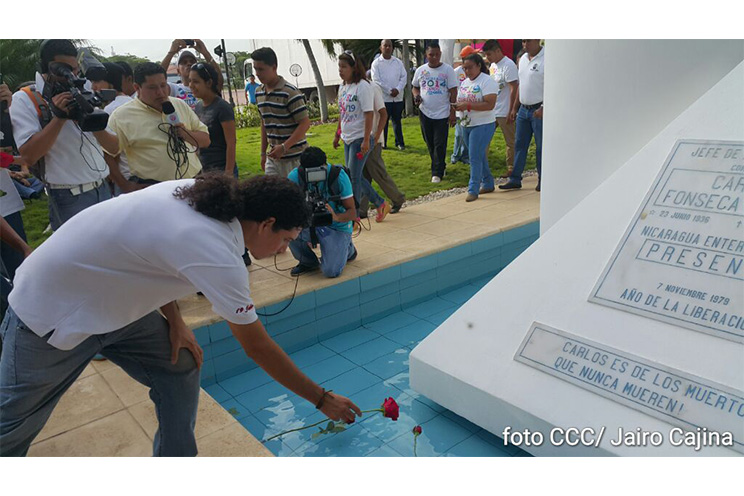 Rinden homenaje al Comandante Carlos Fonseca Amador