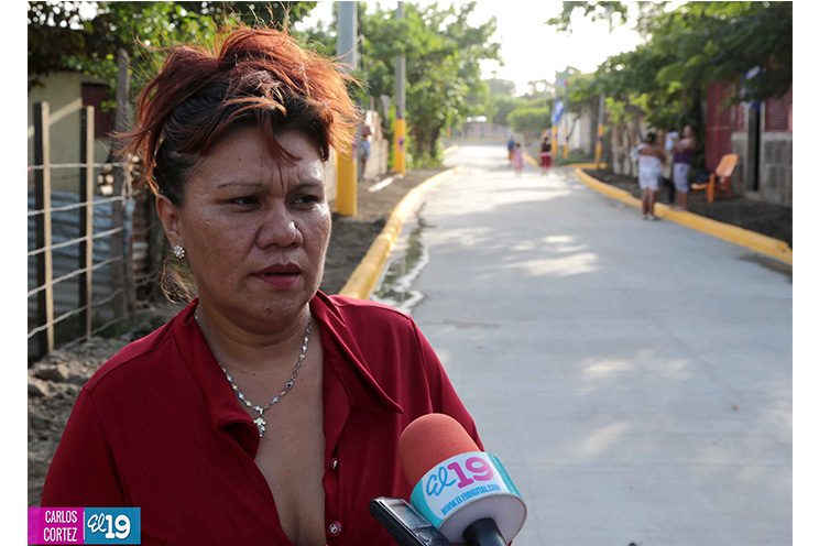 Tipitapeños celebran construcción de calles