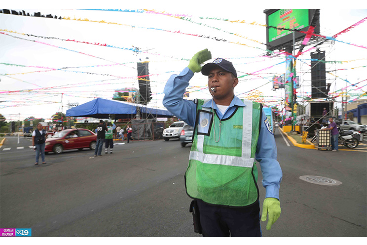 Policía Nacional verifica medidas de seguridad en ruta del repliegue táctico a Masaya