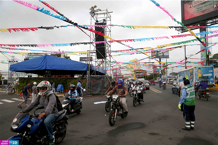 Policía Nacional verifica medidas de seguridad en ruta del repliegue táctico a Masaya