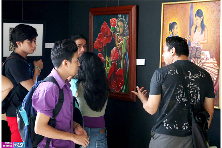 Inauguran “Salón de Artes Plásticas Nicaragüenses” en el TNRD en honor al maestro Arnoldo Guillén