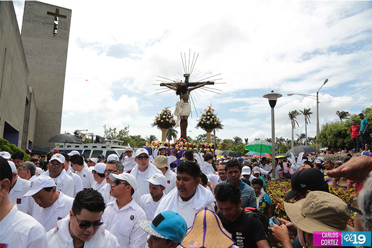 La Sangre de Cristo recorre Managua