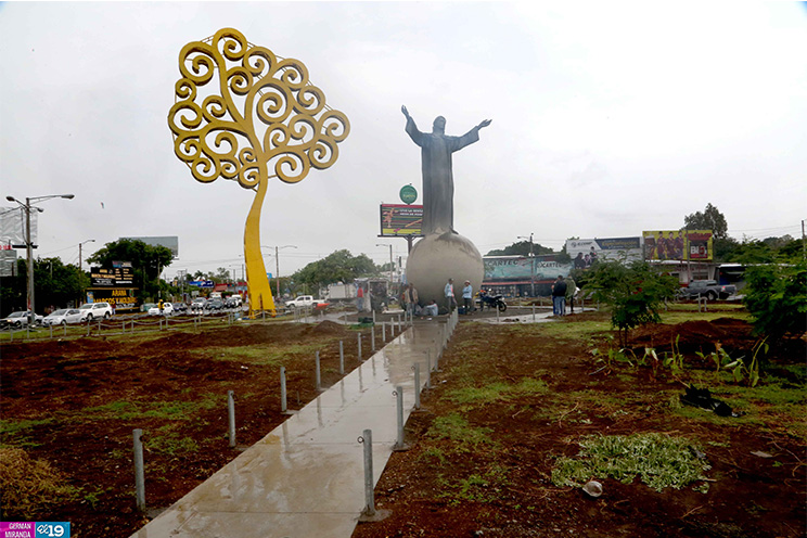 Por concluir labores de remozamiento en Rotonda Cristo Rey