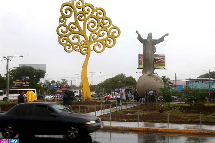 Por concluir labores de remozamiento en Rotonda Cristo Rey