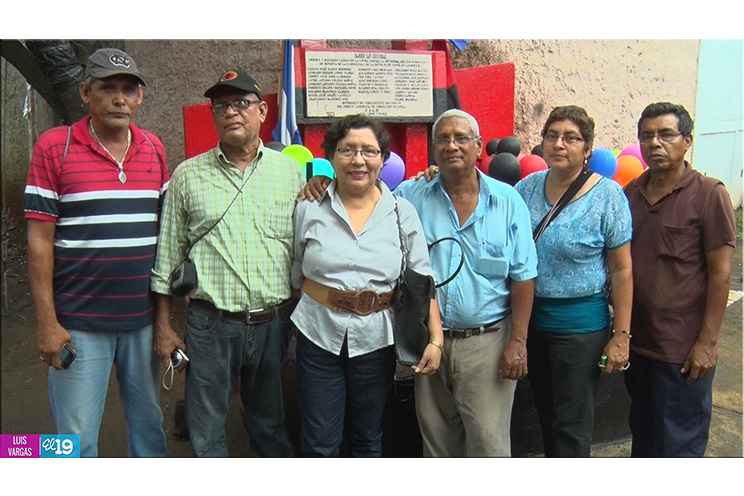 Pobladores del distrito IV de Managua rinden homenaje a sus Héroes y Mártires