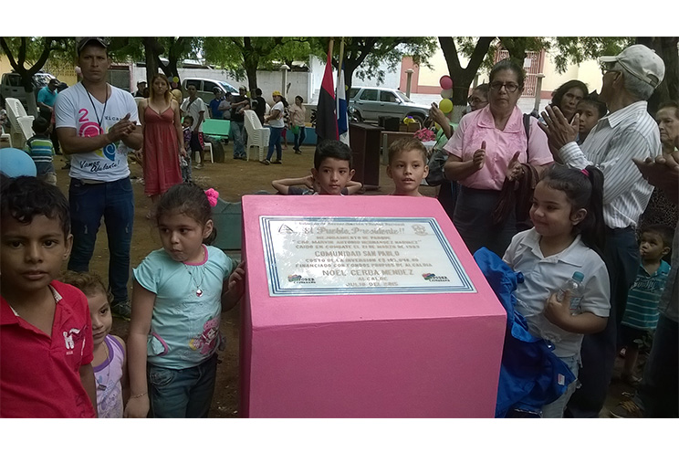 Inauguran parque en la comunidad rural San Pablo en San Rafael del Sur