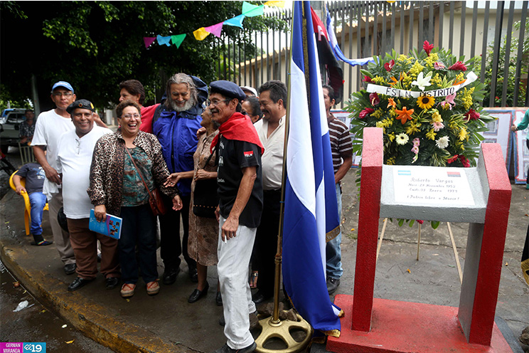 Militancia Sandinista del Distrito III honra la memoria de sus héroes y mártires