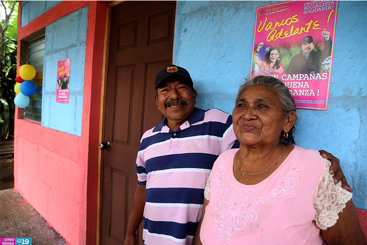 Pobladores de San Caralampio celebran logros de la Revolución Sandinista con sus nuevas viviendas