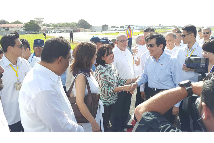 Presidente Ma Ying-jeou de China-Taiwán inicia visita oficial a Nicaragua