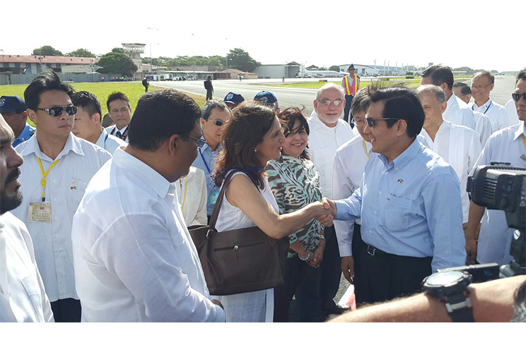 Presidente Ma Ying-jeou de China-Taiwán inicia visita oficial a Nicaragua