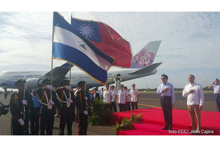 Presidente Ma Ying-jeou de China-Taiwán inicia visita oficial a Nicaragua