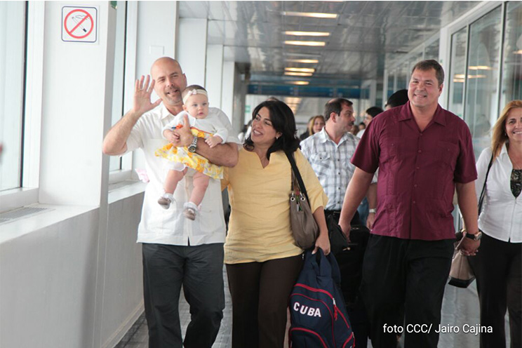 Los Cinco Héroes Cubanos llegan a Nicaragua para celebrar el 36/19