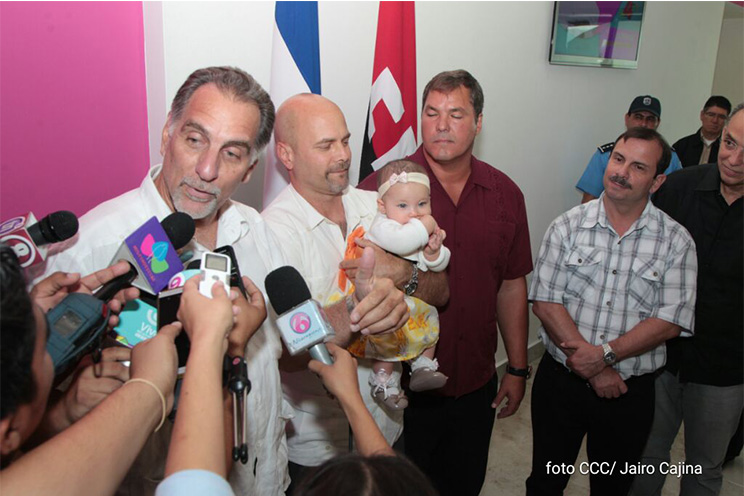 Los Cinco Héroes Cubanos llegan a Nicaragua para celebrar el 36/19