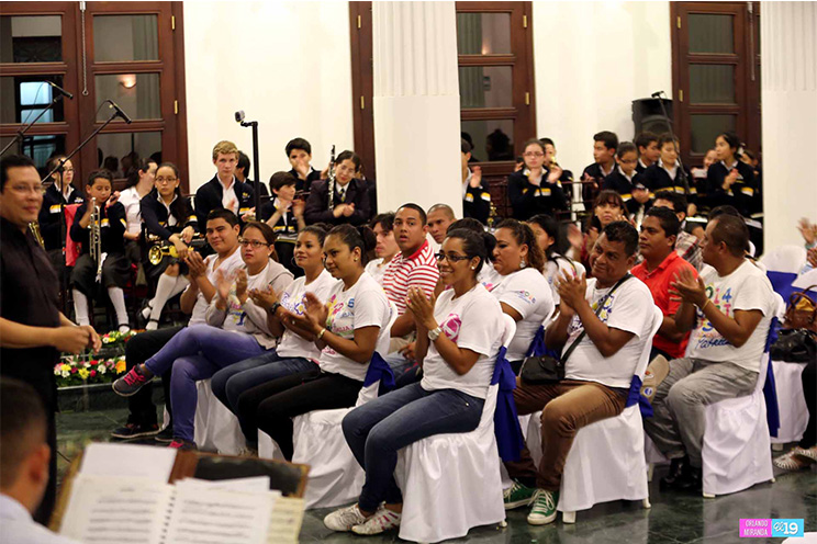 Bandas sinfónicas de Nicaragua y México se lucieron en el Palacio Nacional